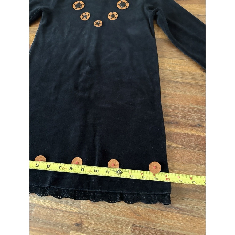 POTTERY BARN Kids Butterfly Dress Size 4-6 Black Orange Velvet Costume Only READ - Picture 11 of 16